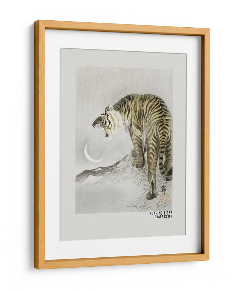 Póster de Arte Tigre Rugiente - Ohara Koson | Cuadro decorativo de Canvas Lab