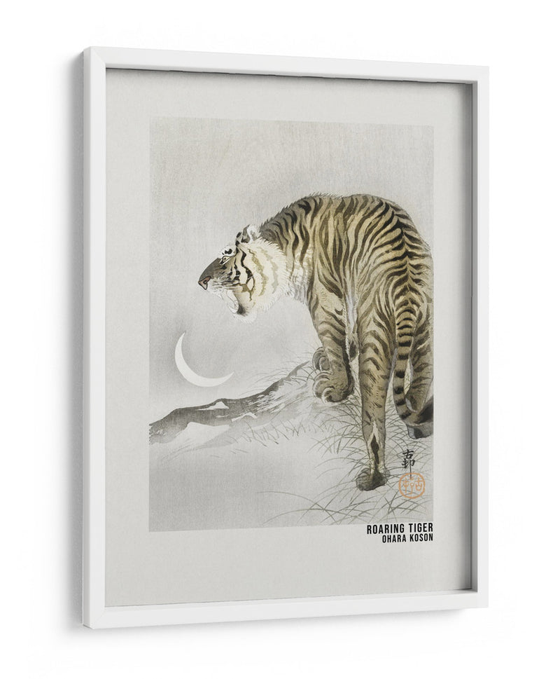 Póster de Arte Tigre Rugiente - Ohara Koson | Cuadro decorativo de Canvas Lab