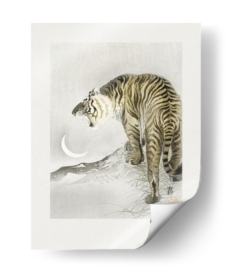 Póster de Arte Tigre Rugiente - Ohara Koson | Cuadro decorativo de Canvas Lab