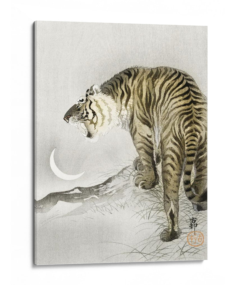 Tigre Rugiente - Ohara Koson | Cuadro decorativo de Canvas Lab