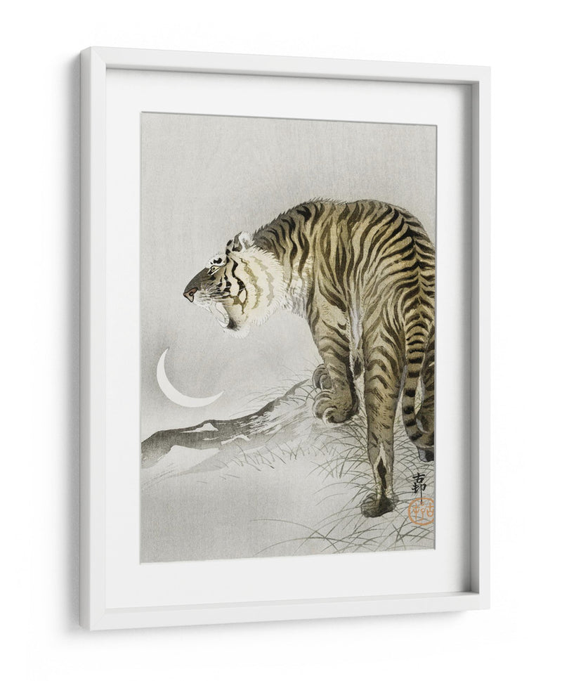 Tigre Rugiente - Ohara Koson | Cuadro decorativo de Canvas Lab