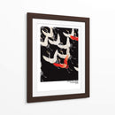 Furisode con una miríada de grullas voladoras - Vintage Japanese | Cuadro decorativo de Canvas Lab