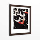 Furisode con una miríada de grullas voladoras - Vintage Japanese | Cuadro decorativo de Canvas Lab