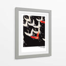 Furisode con una miríada de grullas voladoras - Vintage Japanese | Cuadro decorativo de Canvas Lab