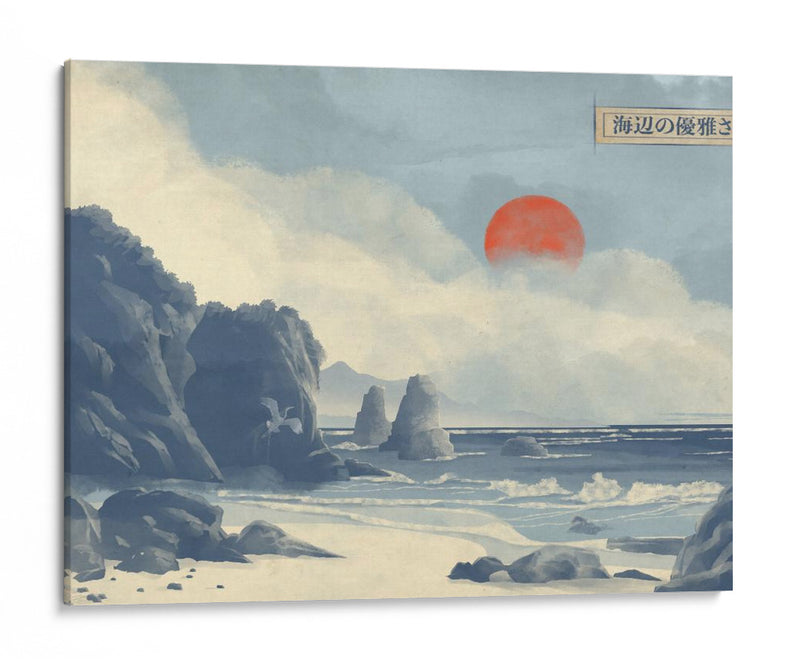 Elegancia en la Orilla - Fadil Roze | Cuadro decorativo de Canvas Lab