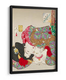 Mujer con mascota Era Kansei (1888) Por Tsukioka Yoshitoshi - Tsukioka Yoshitoshi | Cuadro decorativo de Canvas Lab