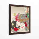 Mujer con mascota Era Kansei (1888) Por Tsukioka Yoshitoshi - Tsukioka Yoshitoshi | Cuadro decorativo de Canvas Lab
