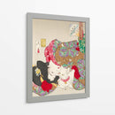 Mujer con mascota Era Kansei (1888) Por Tsukioka Yoshitoshi - Tsukioka Yoshitoshi | Cuadro decorativo de Canvas Lab