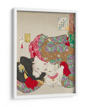 Mujer con mascota Era Kansei (1888) Por Tsukioka Yoshitoshi - Tsukioka Yoshitoshi | Cuadro decorativo de Canvas Lab