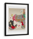 Mujer con mascota Era Kansei (1888) Boarder Por Tsukioka Yoshitoshi - Tsukioka Yoshitoshi | Cuadro decorativo de Canvas Lab