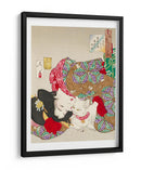 Mujer con mascota Era Kansei (1888) Boarder Por Tsukioka Yoshitoshi - Tsukioka Yoshitoshi | Cuadro decorativo de Canvas Lab