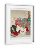 Mujer con mascota Era Kansei (1888) Boarder Por Tsukioka Yoshitoshi - Tsukioka Yoshitoshi | Cuadro decorativo de Canvas Lab