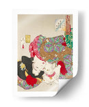 Mujer con mascota Era Kansei (1888) Boarder Por Tsukioka Yoshitoshi - Tsukioka Yoshitoshi | Cuadro decorativo de Canvas Lab