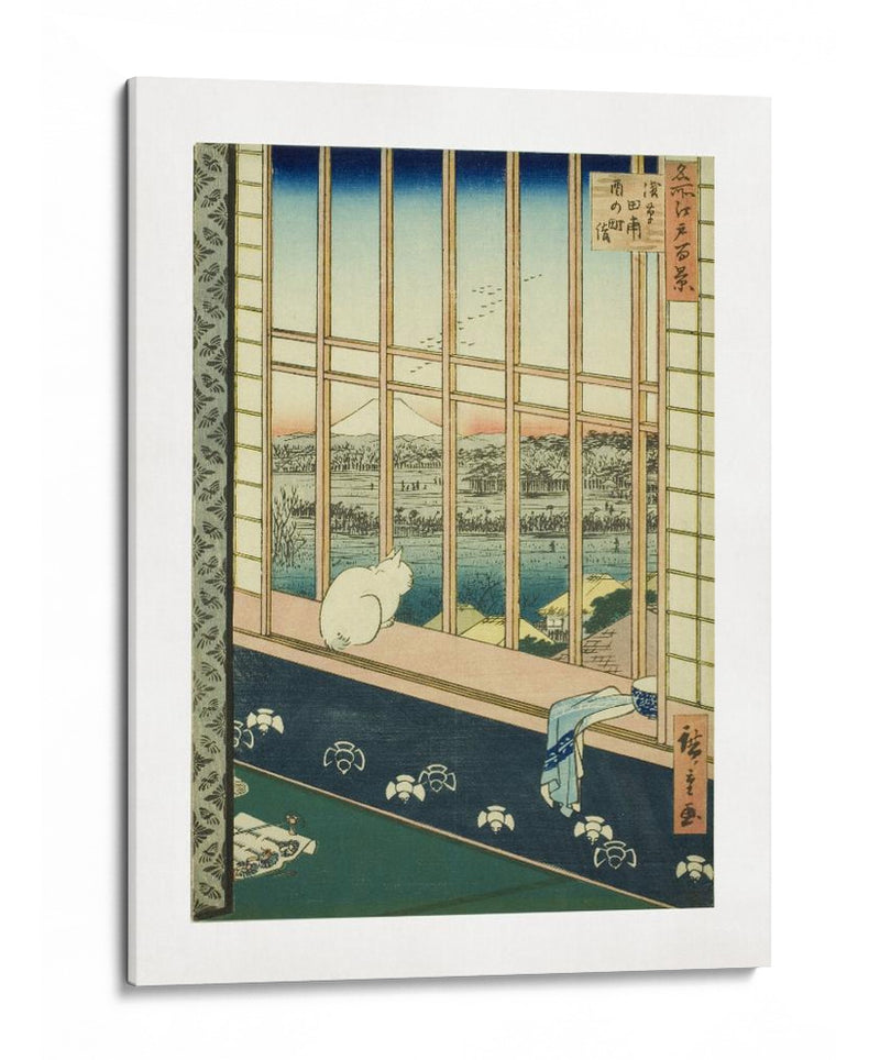 Campos de Arroz de Asakusa - Utagawa Hiroshige | Cuadro decorativo de Canvas Lab