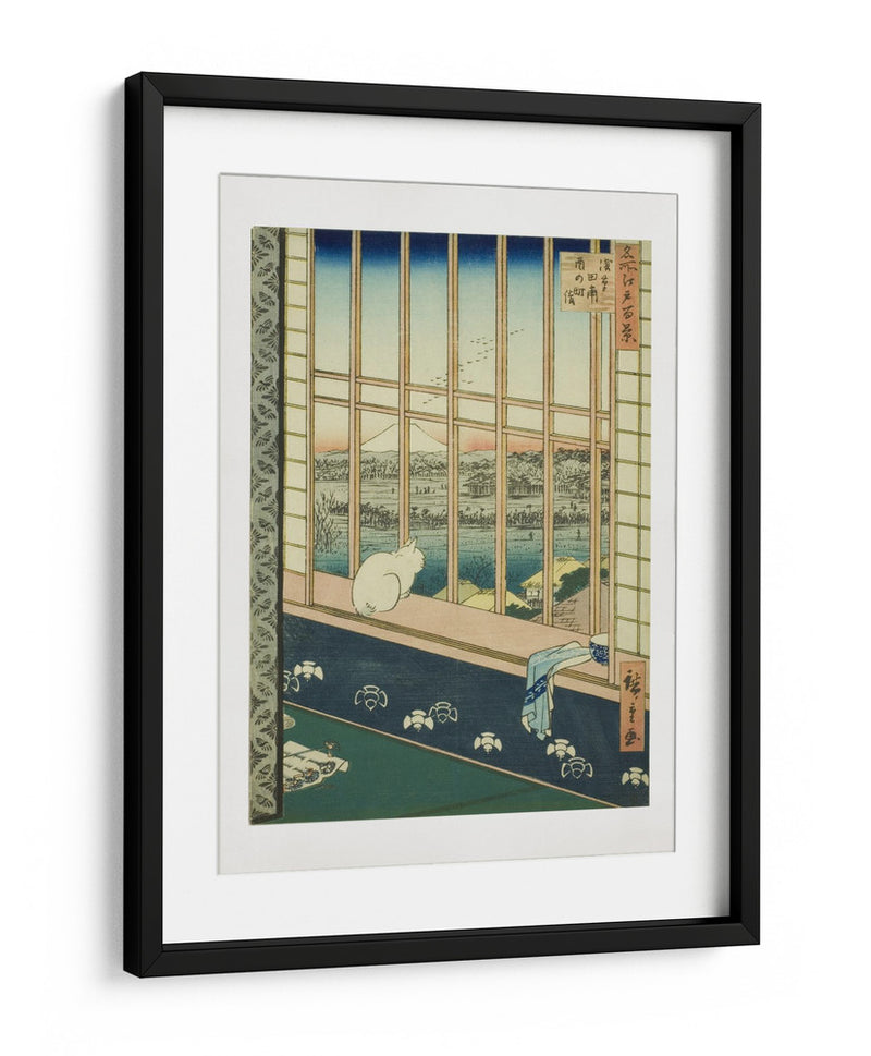 Campos de Arroz de Asakusa - Utagawa Hiroshige | Cuadro decorativo de Canvas Lab