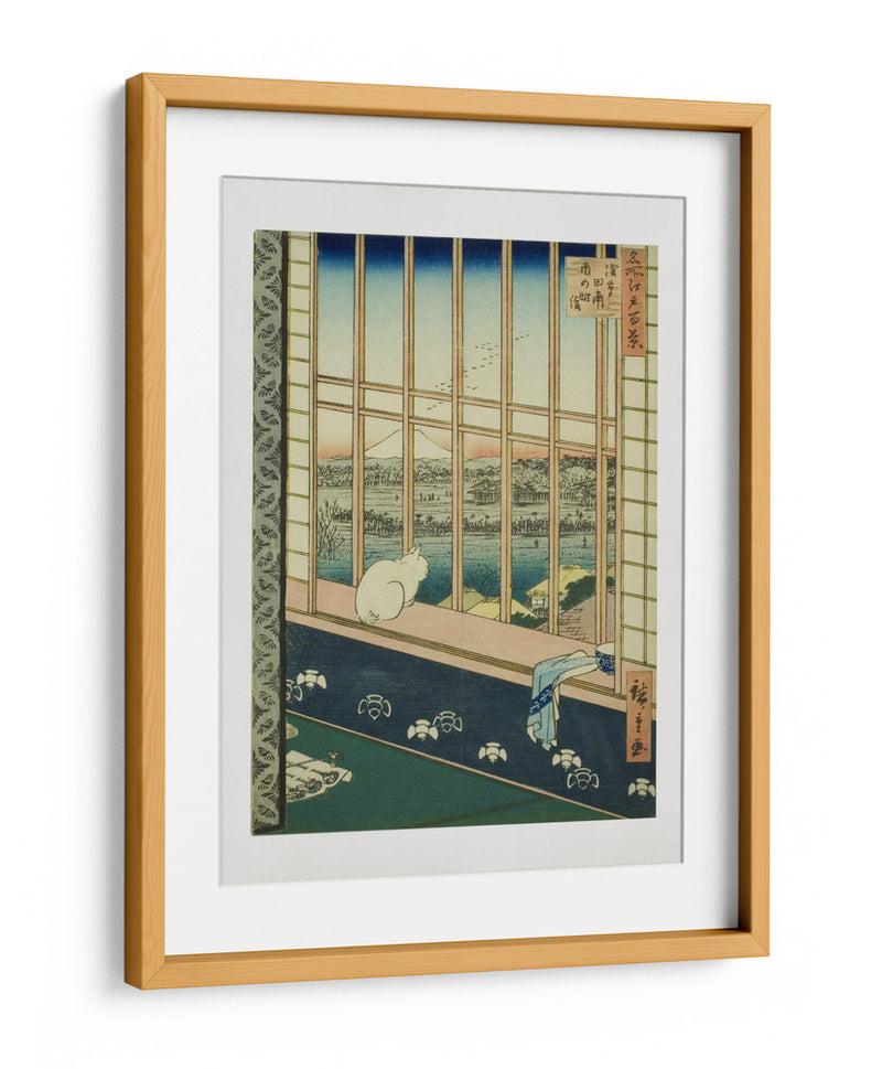 Campos de Arroz de Asakusa - Utagawa Hiroshige | Cuadro decorativo de Canvas Lab