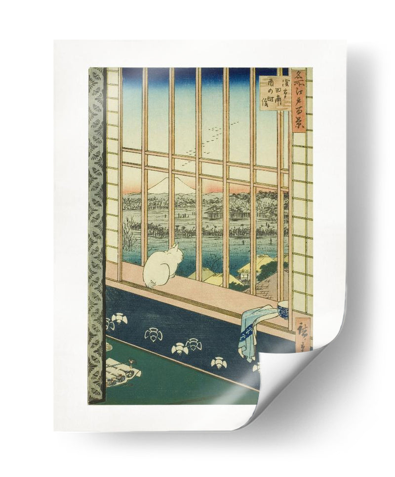 Campos de Arroz de Asakusa - Utagawa Hiroshige | Cuadro decorativo de Canvas Lab