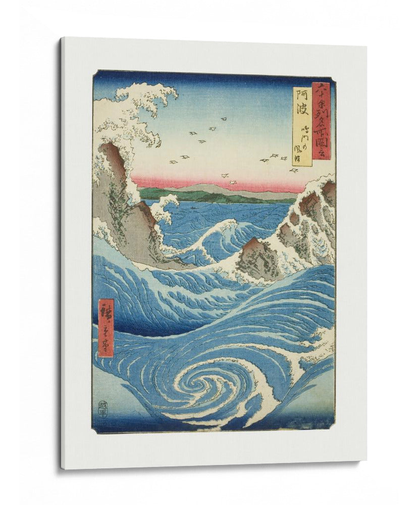 Remolinos de Naruto de la provincia de Awa - Utagawa Hiroshige | Cuadro decorativo de Canvas Lab