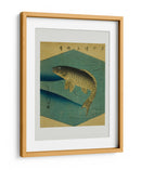 Carpa en el río Tone, Tonegawa No Koi - Utagawa Hiroshige | Cuadro decorativo de Canvas Lab