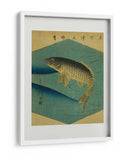 Carpa en el río Tone, Tonegawa No Koi - Utagawa Hiroshige | Cuadro decorativo de Canvas Lab