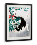 Gato con planta de tomate (1931) - Hiroaki Takahashi | Cuadro decorativo de Canvas Lab