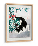 Gato con planta de tomate (1931) - Hiroaki Takahashi | Cuadro decorativo de Canvas Lab