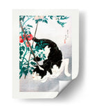 Gato con planta de tomate (1931) - Hiroaki Takahashi | Cuadro decorativo de Canvas Lab
