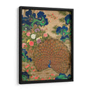 Pavo real y flores chinos (siglo XVII) I - Vintage Japanese | Cuadro decorativo de Canvas Lab
