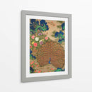 Pavo real y flores chinos (siglo XVII) I - Vintage Japanese | Cuadro decorativo de Canvas Lab