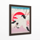 Grulla japonesa volando (1900) - Yashima Gakutei | Cuadro decorativo de Canvas Lab