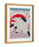Grulla japonesa volando (1900) - Yashima Gakutei | Cuadro decorativo de Canvas Lab