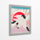 Grulla japonesa volando (1900) - Yashima Gakutei | Cuadro decorativo de Canvas Lab