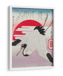 Grulla japonesa volando (1900) - Yashima Gakutei | Cuadro decorativo de Canvas Lab
