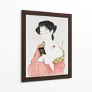 Mujer japonesa aplicándose polvos (1918) I - Hashiguchi Goyo | Cuadro decorativo de Canvas Lab