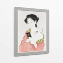 Mujer japonesa aplicándose polvos (1918) I - Hashiguchi Goyo | Cuadro decorativo de Canvas Lab