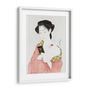 Mujer japonesa aplicándose polvos (1918) I - Hashiguchi Goyo | Cuadro decorativo de Canvas Lab