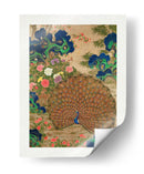Pavo real y flores chinos (siglo XVII) - Vintage Japanese | Cuadro decorativo de Canvas Lab