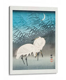 Garcetas y Juncos a la Luz de la Luna (1926) - Ohara Koson | Cuadro decorativo de Canvas Lab