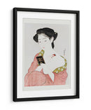 Mujer japonesa aplicándose polvo (1918) - Hashiguchi Goyo | Cuadro decorativo de Canvas Lab