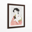 Mujer japonesa aplicándose polvo (1918) II - Hashiguchi Goyo | Cuadro decorativo de Canvas Lab