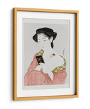 Mujer japonesa aplicándose polvo (1918) - Hashiguchi Goyo | Cuadro decorativo de Canvas Lab
