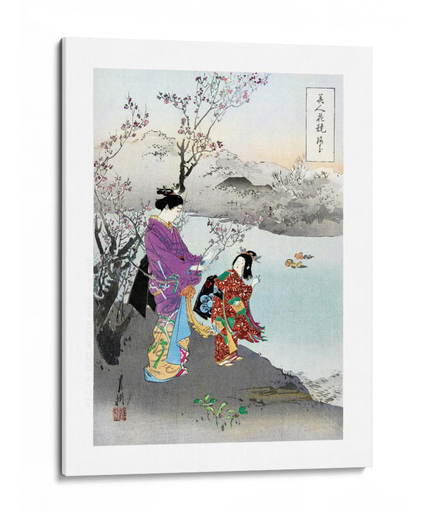 Admirando la Flor del Ciruelo (1887–1896) - Ogata Gekko | Cuadro decorativo de Canvas Lab