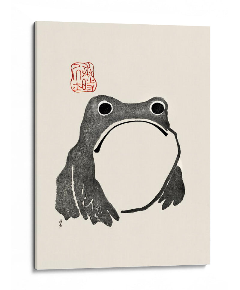 Rana Gruñona I Negro - Matsumoto Hoji | Cuadro decorativo de Canvas Lab