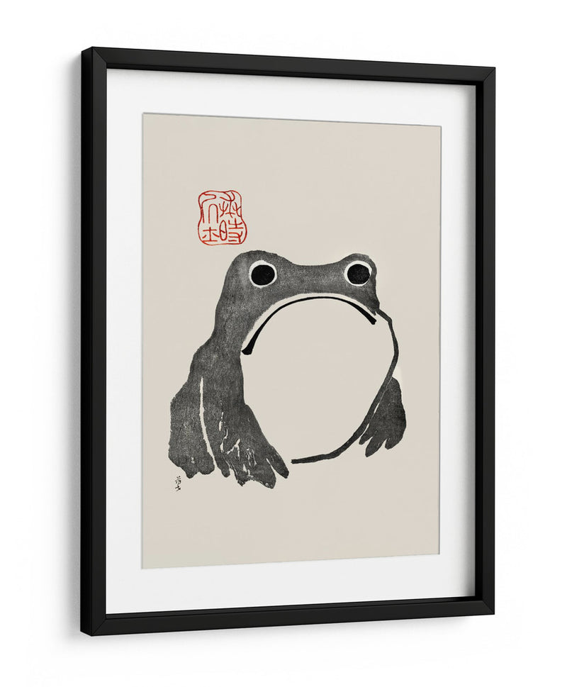 Rana Gruñona I Negro - Matsumoto Hoji | Cuadro decorativo de Canvas Lab
