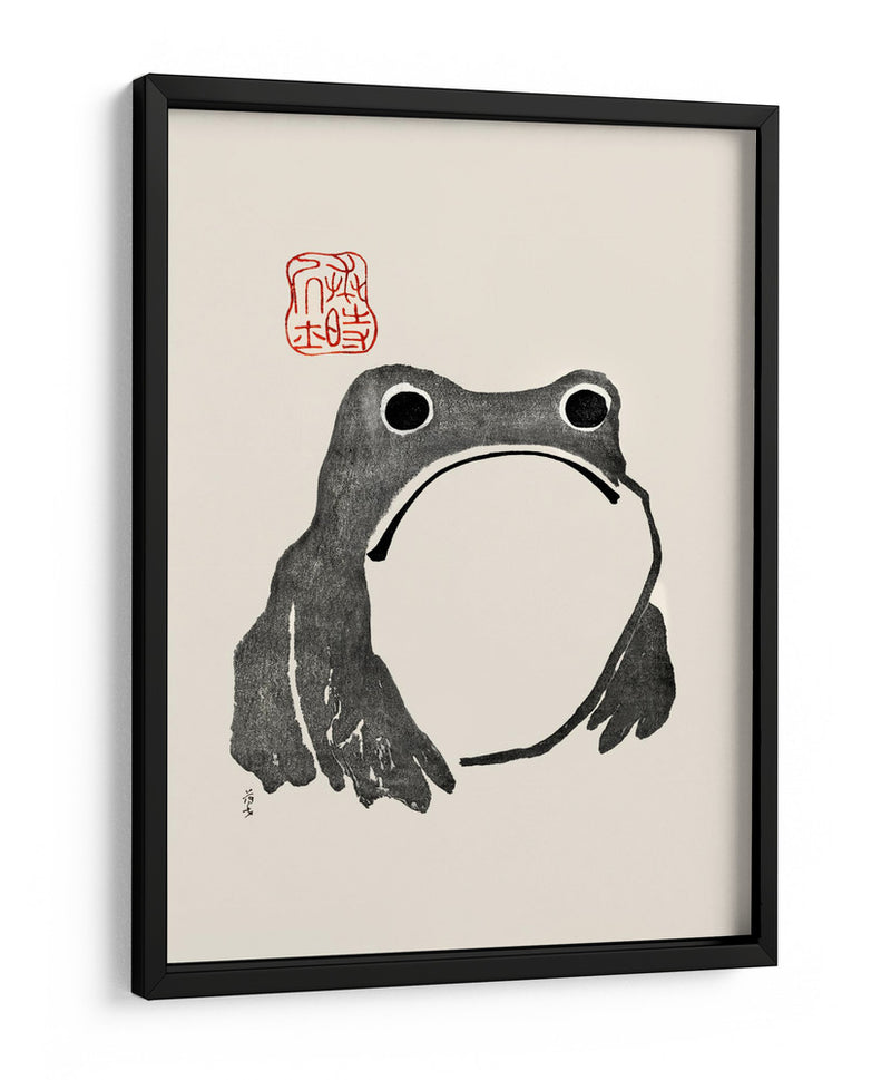 Rana Gruñona I Negro - Matsumoto Hoji | Cuadro decorativo de Canvas Lab