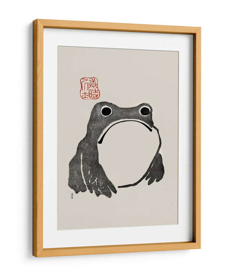 Rana Gruñona I Negro - Matsumoto Hoji | Cuadro decorativo de Canvas Lab