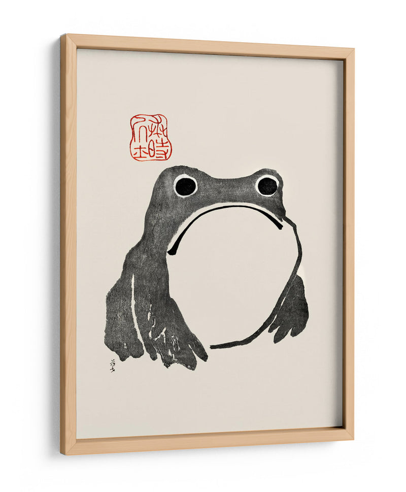 Rana Gruñona I Negro - Matsumoto Hoji | Cuadro decorativo de Canvas Lab