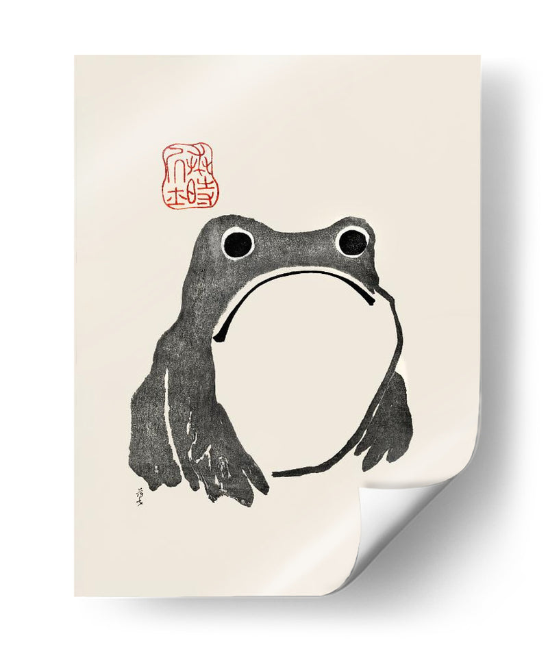 Rana Gruñona I Negro - Matsumoto Hoji | Cuadro decorativo de Canvas Lab