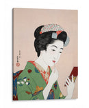 Mujer aplicándose colorete (1920) I - Goyō Hashiguchi | Cuadro decorativo de Canvas Lab