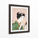 Mujer aplicándose colorete (1920) I - Goyō Hashiguchi | Cuadro decorativo de Canvas Lab